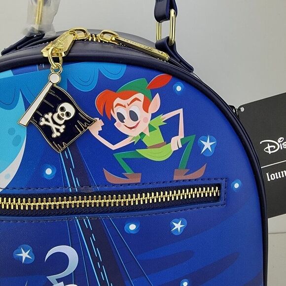 Loungefly Disney Mini Backpack Captain Hook Peter Pan Tinkerbell Ship NWT main image 5